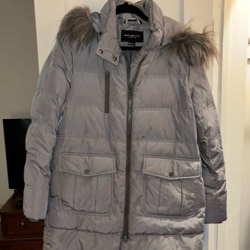 Marc New York Gray Women's Puffer Coat